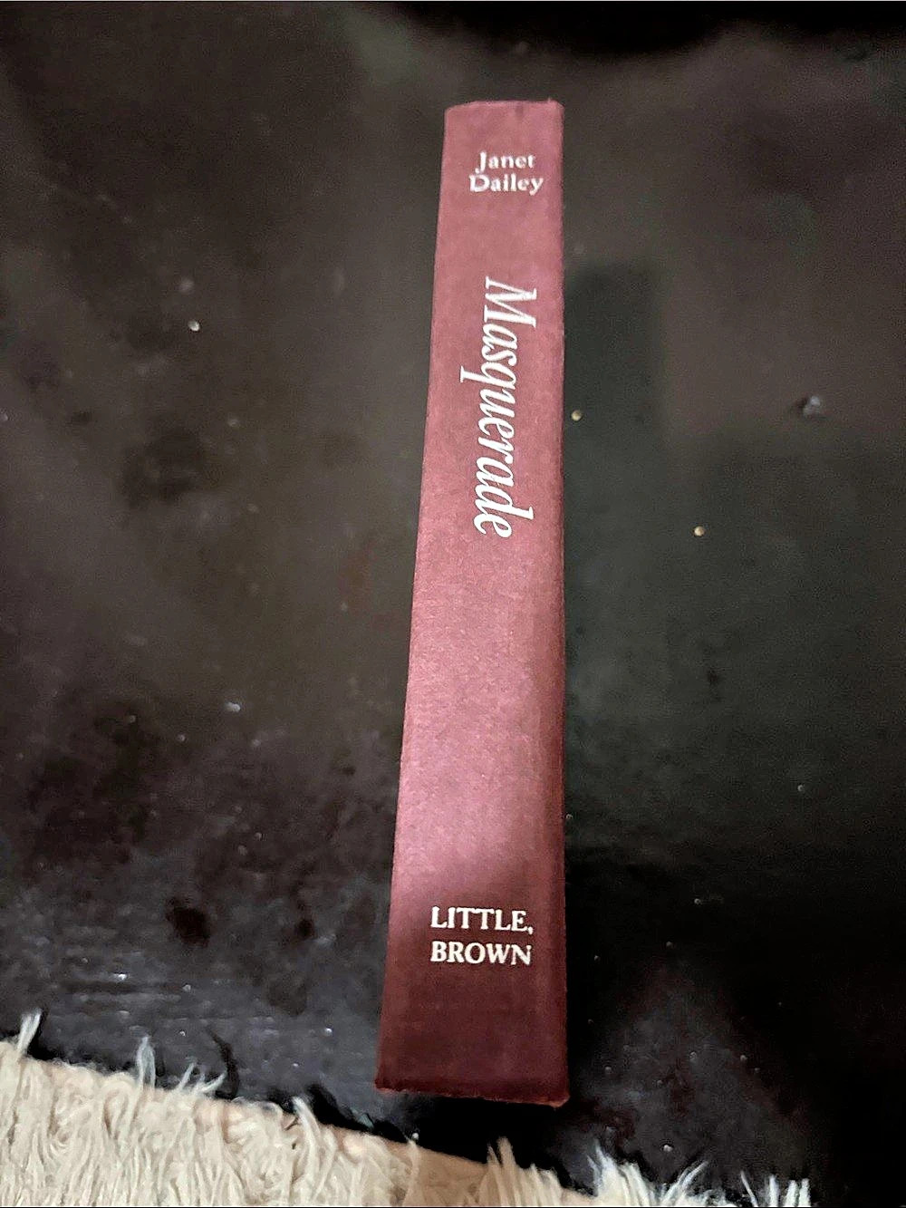 Janet Dailey Masquerade Hardcover Book Purple